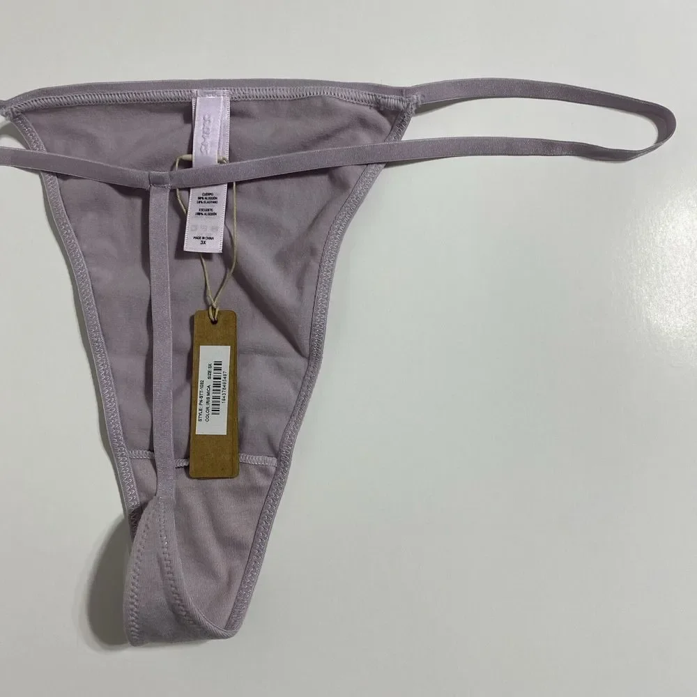 SKIMS Fits Everybody T-string Thong Women's 3X Iris Mica Purple G-string NEW - Picture 8 of 12